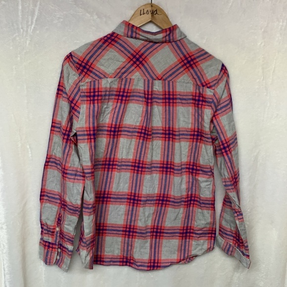 J Crew Boy Fit Plaid Flannel Shirt - Picture 7 of 7